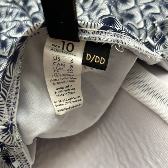 Bond-eye Wireless Adjustable Straps Tankini Swimsuit Set Size 6 D/DD - Picture 8 of 9